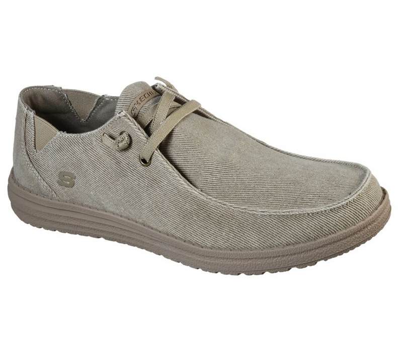 Skechers Melson - Raymon - Mens Slip On Shoes Khaki [AU-ZN4370]